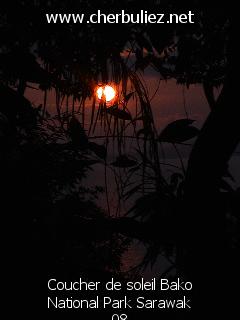 légende: Coucher de soleil Bako National Park Sarawak 08
qualityCode=raw
sizeCode=half

Données de l'image originale:
Taille originale: 118164 bytes
Temps d'exposition: 1/50 s
Diaph: f/2200/100
Heure de prise de vue: 2002:09:12 18:27:28
Flash: non
Focale: 194/10 mm
